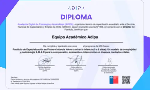 Ejemplo del certificado del programa