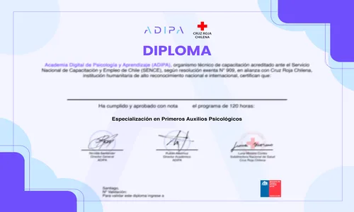 Ejemplo del certificado del programa