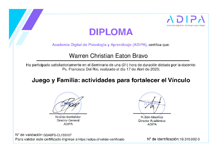 Juego y Familia: actividades para fortalecer el Vínculo - Adipa