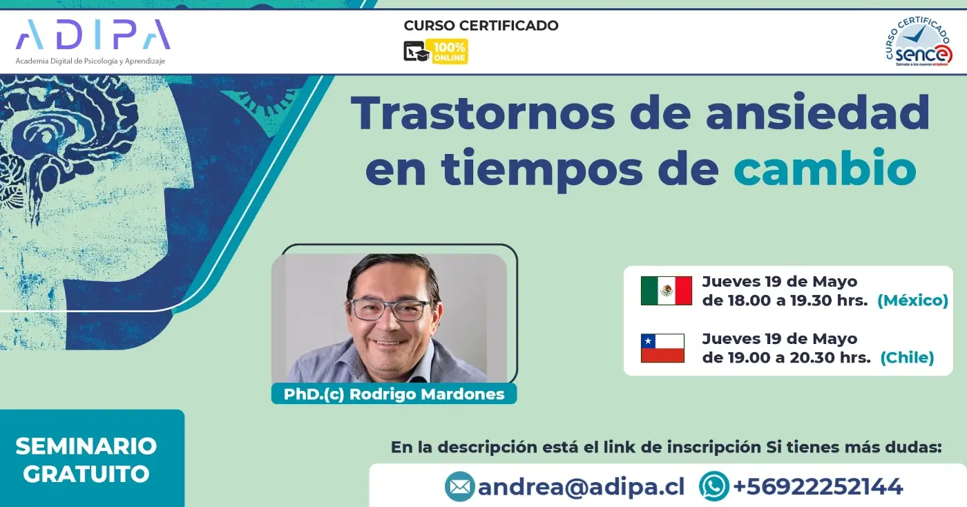 Trastornos de ansiedad en tiempos de cambio - Adipa