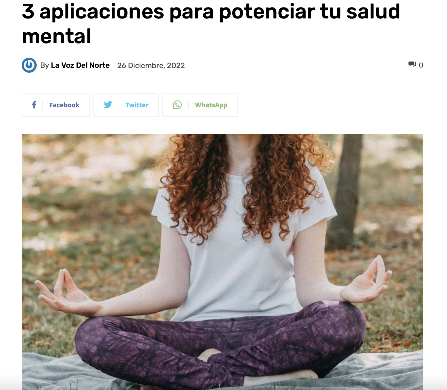captura de pantalla noticia