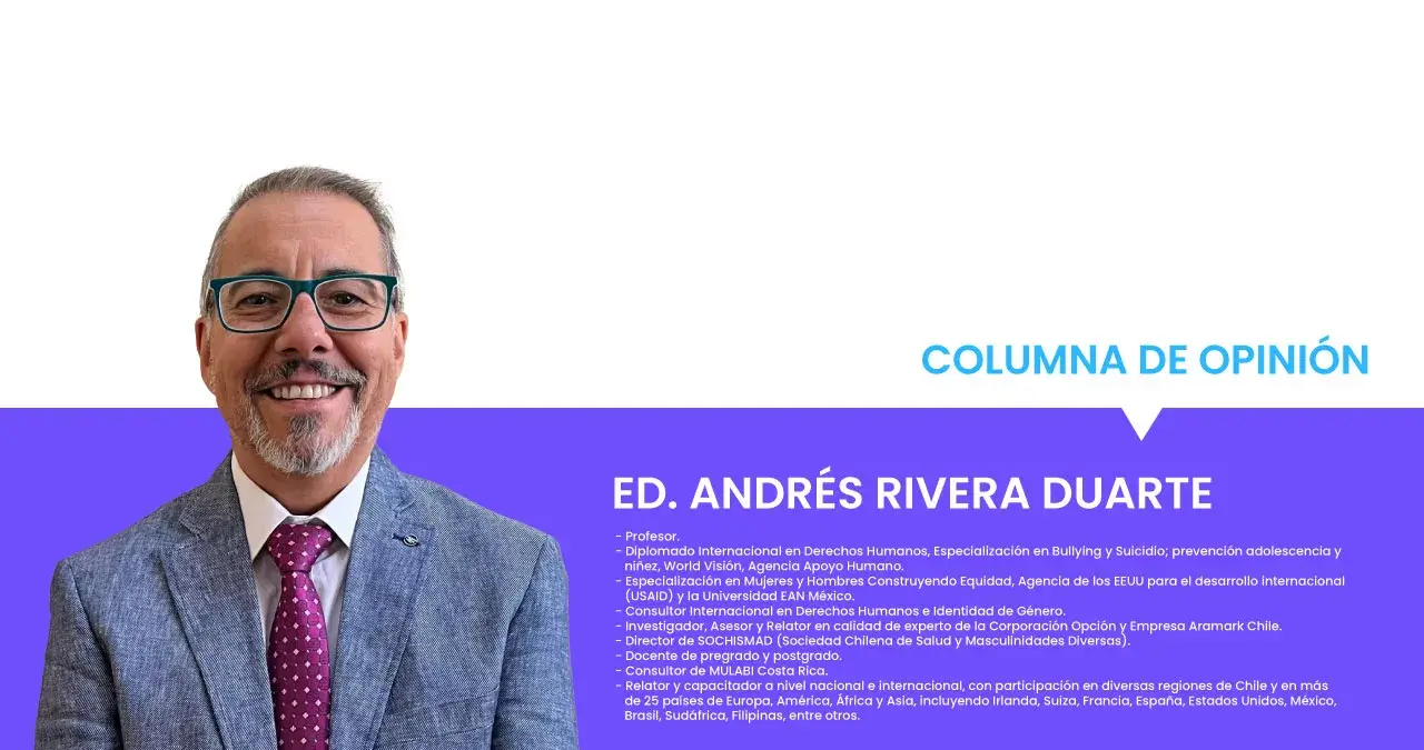 Docente de Adipa, Andrés Rivera Duarte. Profesor, diplomado en derechos humanos y activista. 