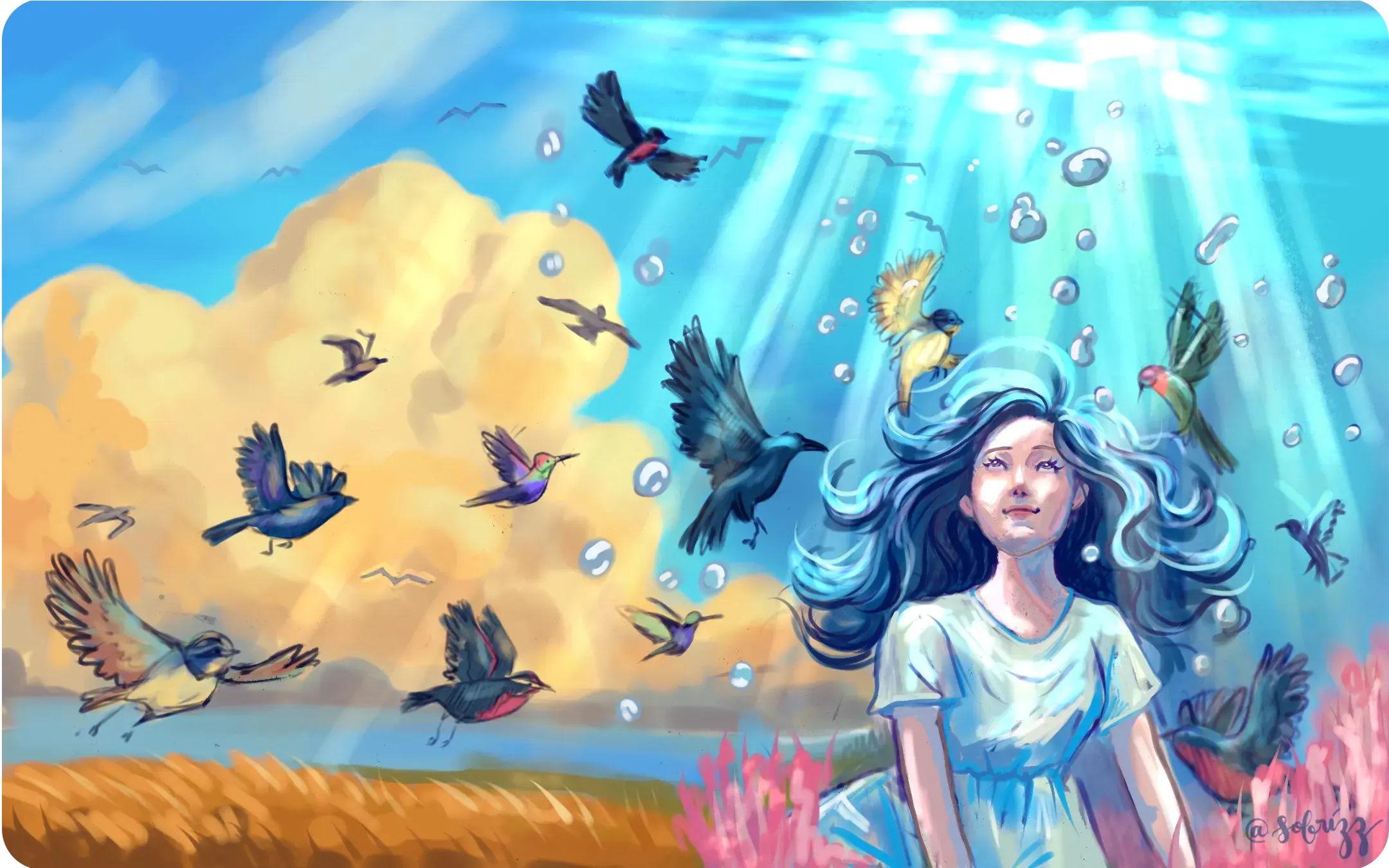 El color de las aves