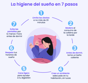 7 pasos de la higiene del sue&ntilde;o 